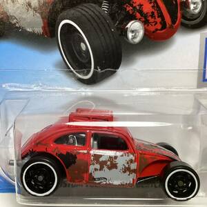 ☆ホットウィール☆ カスタム　フォルクスワーゲン　ビートル　赤　Hot Wheels 