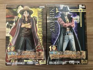 ラスト1セット【究極激激激激レア】ONE PIECE THE GRANDLINE MEN vol.3 全2種 ルフィ ミホーク ワンピース フィギュア グラメン