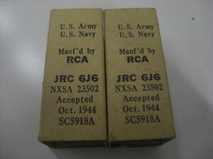 JRC 6J6/RCA(Western Electric?) 元箱入りの2本セットその4