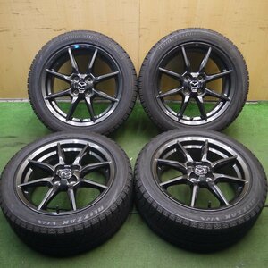 *送料無料*バリ溝！キレイ！8.5分★マツダ ND ロードスター 純正 195/50R16 スタッドレス ブリヂストン VRX PCD100/4H★3122003Hス