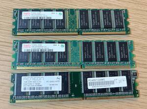 AENEON PC 3200U-30331 1GBx1枚, DDR1,400, CL3.0 hynix PC3200U-30330 1GBx2枚 DDR 400MHz CL3 x2 