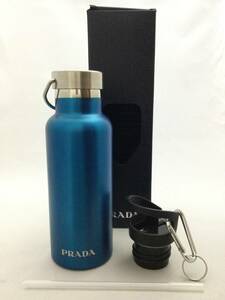 PRADA　プラダ　ステンレス　ウォーターボトル　ブルー　水筒　500ml【B966429】