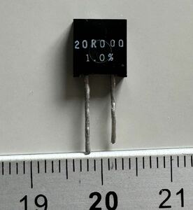 VISHAY foil resistor S102C 20Ω 1個スピーカーステレオ電子部品デバイス箔抵抗ハーメチック真空管無誘導音響サウンドアンプ