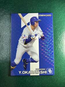 カルビープロ野球チップス 2024スターカード 岡林勇希。中日ドラゴンズ。サイン無し。