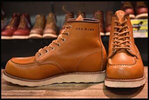 【8E 美品 11年】レッドウィング 9875 アイリッシュセッター ゴールドラセット モックトゥ レースアップ ブーツ redwing HOPESMORE