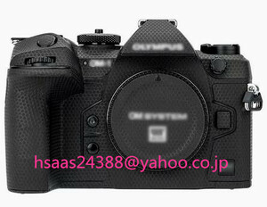 JJC カメラ 保護レザーフィルム カメラ本体 保護フィルム オリンパス OM-1カメラ用 マトリックスブラック