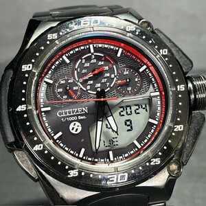 限定 CITIZEN シチズン トヨタ86 コラボ JW0104-51E エコドライブ クロノグラフ 腕時計 ソーラー電波 ブラック アナログ メンズ チタン