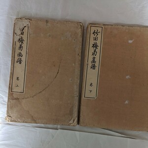 田能村竹田先生遺稿　金子瑞光画伯編纂　竹田梅菊画譜上・下巻 古書