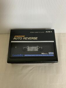 AIWA Cassette Boy HS-P3アイワ カセットボーイ カセットプレーヤー/部品取り用/レトロ/通電のみ 動作不動/金属錆劣化等経年/ジャンク