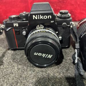 0422-06◆ Nikon ニコン F3 HP 一眼レフ フィルムカメラ ボディ ブラック　レンズまとめて