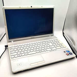 天板横割れ 他動作未確認 ジャンク品 SONY VAIO PCG-71211N ホワイト ノートパソコン