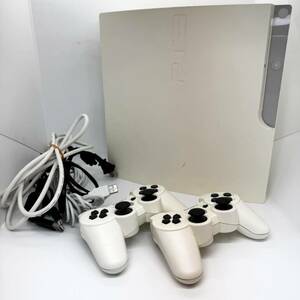 SONY ソニー PlayStation3 CECH-3000A ホワイト PS3 動作確認済み 初期化済み コントローラー2個セット 