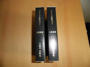 プルーフ貨幣セット　1998年　1999年　2点セット　記念硬貨