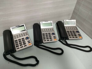 サクサ TD615（K）3台 ビジネスフォン 電話機 事務所 業務用 オフィス機器 【動作未確認】