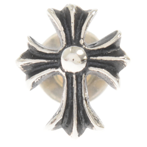 CHROME HEARTS クロムハーツ STUD #2 CH CROSS No2 CHクロススタッド シルバーピアス シルバー 【国内レシート付き】