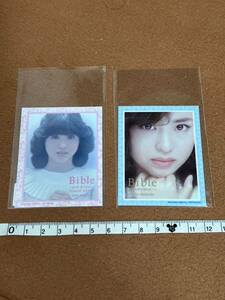 日本国内　正規品　当時物　本物　松田聖子　Bible-pink ＆ blue- special edition & Bible-milky blue- 非売品　ステッカー　コンプリート