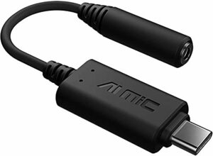 ASUS AIノイズキャンセルマイクアダプター ASUS AI NC MIC ADAPTER/USB-A (中古品)