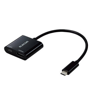 エレコム USB Type-C(TM) to HDMI映像変換アダプター(USB PD対応) MPA-CHDMIPD015B /l
