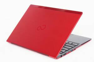 【1円～】極軽極薄 静脈認証 13.3インチFHD搭載 LIFEBOOK FUTRO MU937 Red Celeron 3865U RAM8GB SSD128GB カメラ Win10Pro