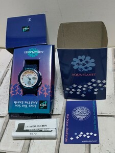 希少。カシオCASIO　ベビーＧ BABY-G　 BGA-250AP-2AJR　アクアプラネット タイアップモデル 箱等あり　バックライト写真あり