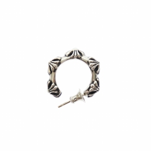 クロムハーツ CHROME HEARTS HOOP CROSS SML クロス バンド フープ ピアス SILVER 925 14K シルバー ゴールド ☆AA★■▲