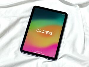 美品＆キズなし★Apple iPad mini 6（第6世代）Wi-Fi 64GB パープル★スタンド式ケース2個など＋光沢保護シール貼付