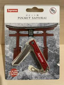 新品未使用 SUPREME POCKET SAMURAI RED シュプリーム ポケット サムライ レッド 赤 KEY HOLDER キーホルダー