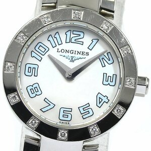 ロンジン LONGINES L5.174.0 ドルチェビータ ダイヤベゼル クォーツ レディース 保証書付き_758042【ev10】