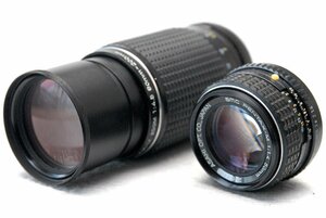 PENTAX ペンタックス純正 Kマウント専用 （50mm.1:1.4 + 80-200mm.1:4.5）高級単焦点レンズ2本まとめて 希少な作動品