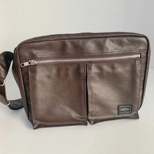 吉田カバン PORTER ポーター バッグ BAG ショルダーバッグ SHOULDER BAG フリースタイル ブラウン 