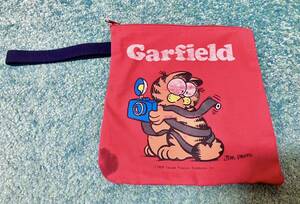 ガーフィールド 袋 ポーチ Garfield ビンテージ 当時物 ヴィンテージ アメリカン雑貨 猫 ネコ ねこ キャット CAT キャラクター