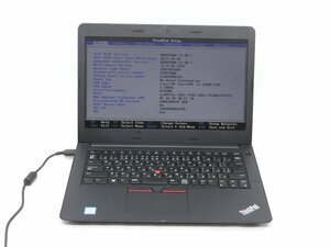 中古Lenovo ThinkPad　E470　Core i5　7200U 2.5GHZ　8GB　14型 　BIOSまで表示　HDD接続コネクター欠品　詳細不明/ジャンク扱い