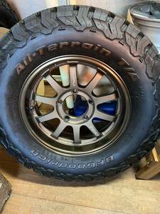 ジムニー ジムニーシエラRAYS A-LAP-J 16インチ 5本セットBFGoodrich 中古　jb23 jb43 jb64 jb74