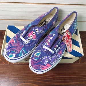 未使用 Dead Stock ビンテージ VANS Authentic Slim (Van Doren) トロピカル柄 スニーカー 22.5cm