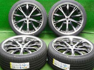 中古 ホイールタイヤ 4本 235/35R19 2023年製 WORK シュバートSC4 ラジアル タイヤ ブラックアロー SPORT macro DaRT P15