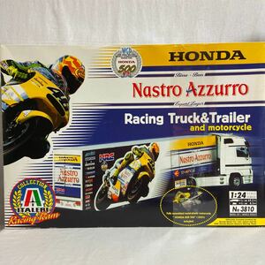 未組立 ITALERI 1/24 Nastro Azzurro Racing トラック　トレーラー HONDA NSR500 V.ロッシ Moto GP絶版プラモデル ミニカー モデルカー