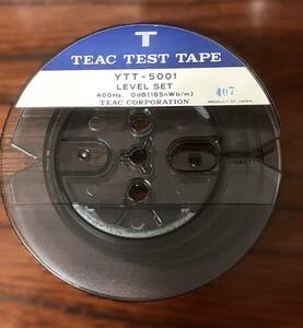TEAC ティアック 1/4inch幅 5吋 オープンリール テストテープ YTT-5001 LEVEL SET　400Hz,0dB　 [TEST TAPE]