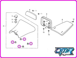 【新品】 クッションラバー (シート) NSR250R MC21 MC28 77215-GC2-000