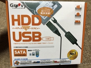 GROOVY HDDをUSB SATA接続 2.5/3.5/5.25"ドライブ専用 UD-505SA HDD SSD コピー データ 変換アダプタ