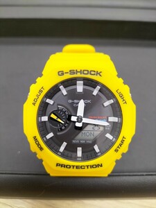 G-SHOCK CASIO 腕時計 GA-B2100 イエロー TOUGH SOLAR Bluetooth 稼働品 美品（管理番号:R1406）