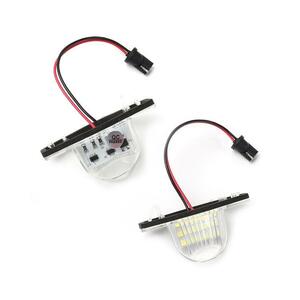 C162-T10 ホンダ LED ライセンスランプ LED ホワイト ナンバー灯 純正交換型 12V 3W 片側18発 2個セット 長寿命 高輝度 2個入