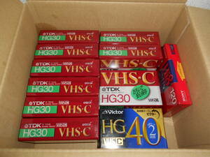 新品未開封　ビデオカセットテープ　TDK・日本ビクター　VHS-C　10個セット