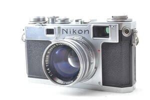 美品 ニコン Nikon S2 レンジファインダー フィルムカメラ Nikkor SC 5cm f/1.4 レンズ #6082