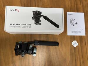 【1円オークション】 SMALLRIG 三脚用ビデオ雲台 2WAY雲台 ビデオヘッドフルード雲台 ハンドル取り外し可能 TS01B001399