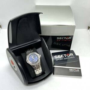 ◆未使用品【セクター　SECTOR】腕時計・200M・ クオーツ ・メンズ ・660ｆt・サファイアクリスタル・文字盤ブルー・ステンレススチール