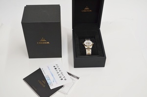 超美品 SEIKO セイコー CREDOR クレドール 8J81-0AF0 GCAR042 クオーツ 18KT+SS 時計