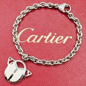 【最終値下げ】Cartier カルティエ スカラベ コガネムシ バッグチャーム キーホルダー チャーム 925 ブレスレット シルバー ホワイト