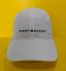 新品 トミーヒルフィガー 帽子 ロゴ キャップ 男女兼用 ホワイト