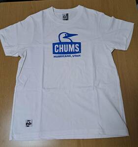 ★チャムス CHUMS　半袖 Tシャツ　白　Lサイズ　ブービーバード 　チャムス ロゴ　美品