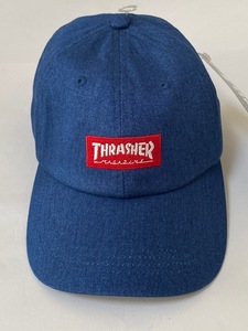 THRASHER スラッシャー デニム調 キャップ Cap 帽子 展示品未使用